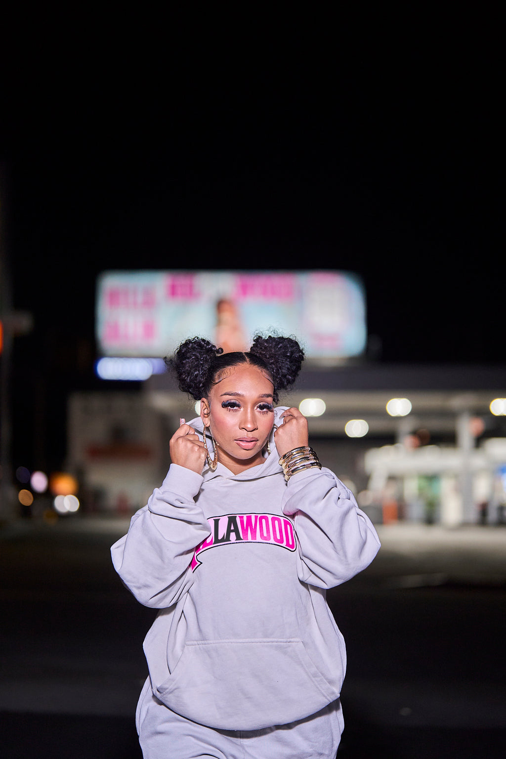 Oatmeal Nillawood Cotton Hoodie