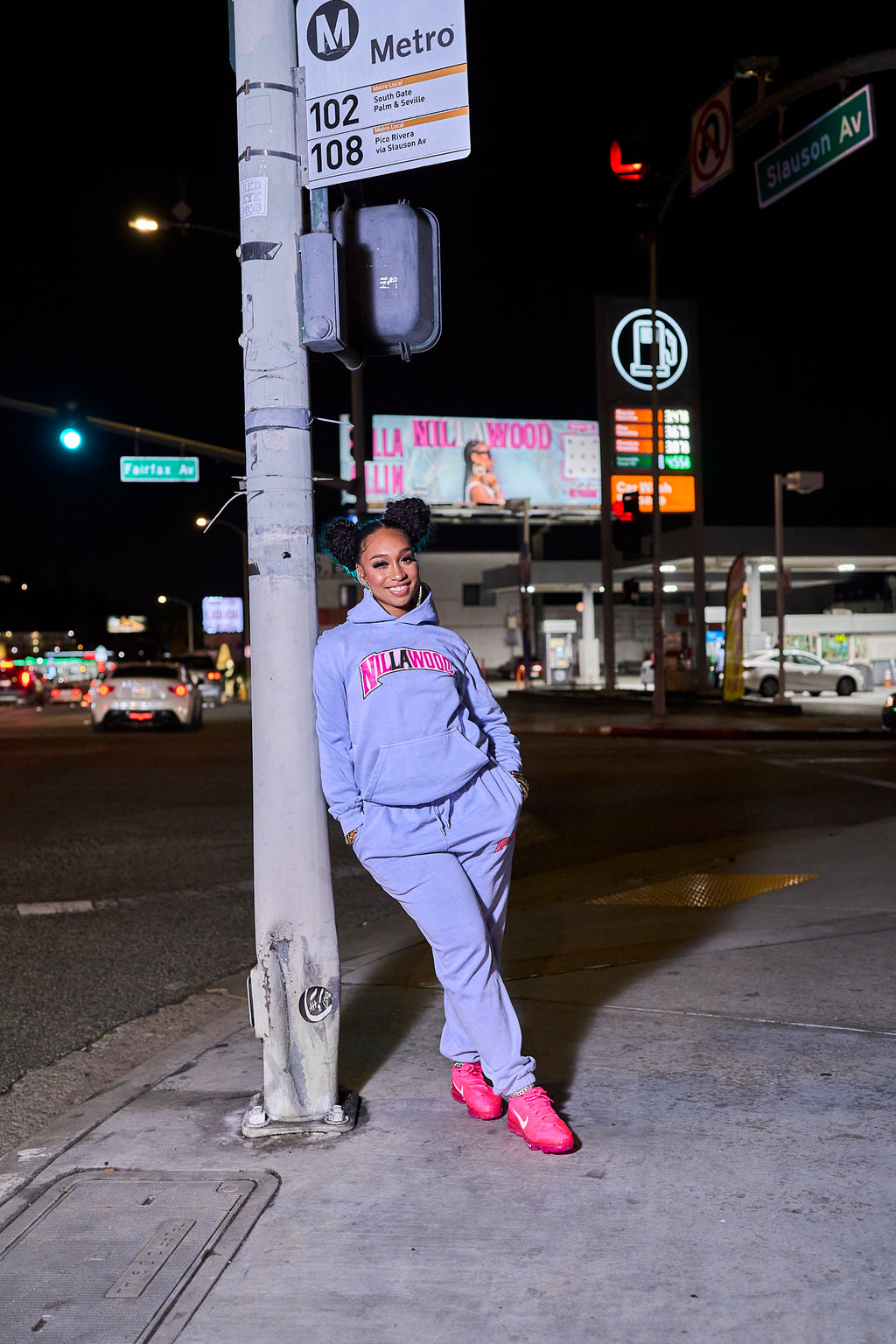 Periwinkle Nillawood Cotton Pants