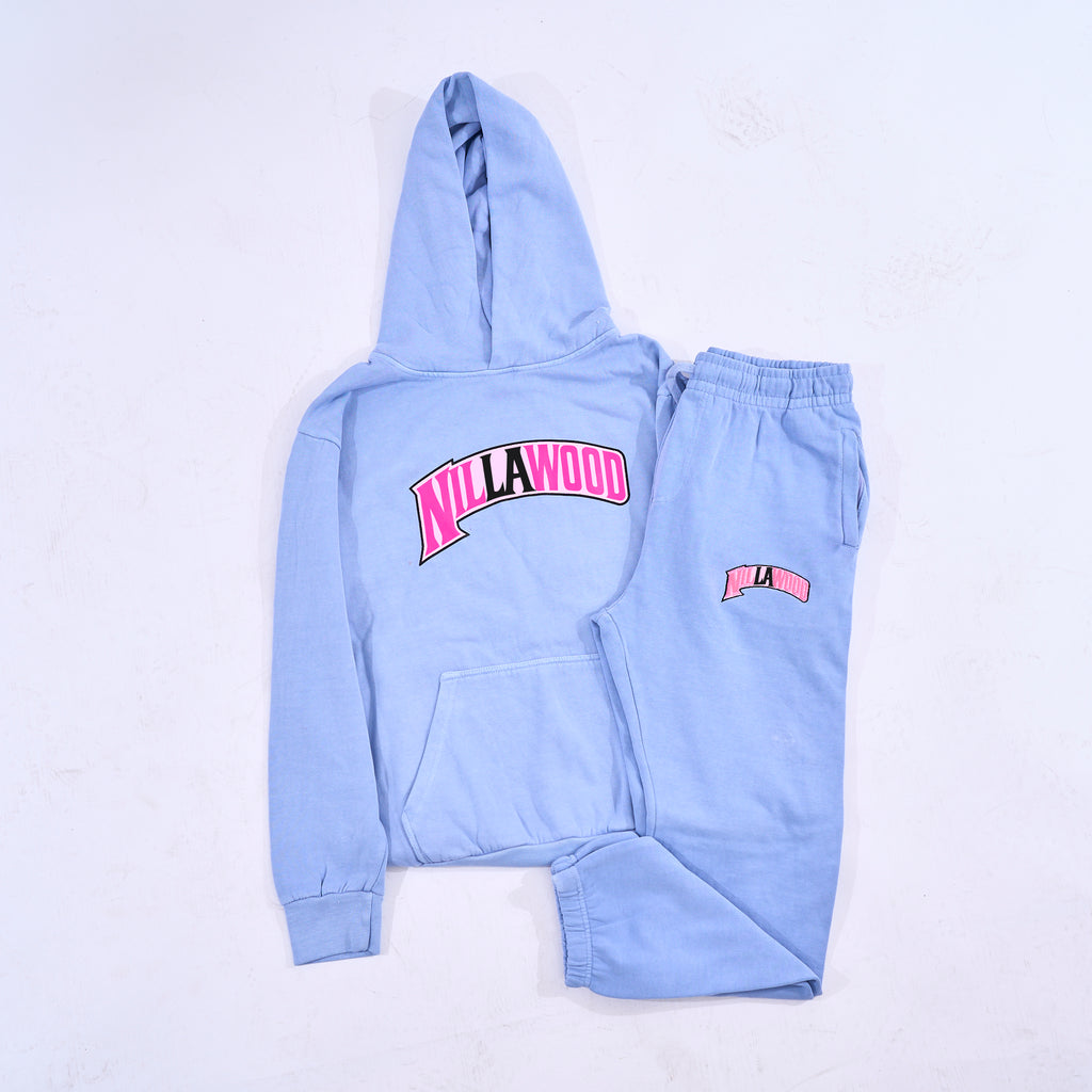Periwinkle Nillawood Cotton Hoodie