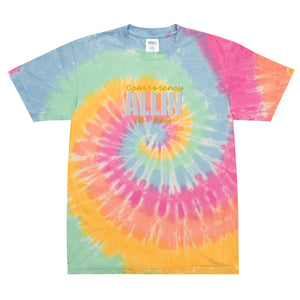 ALLIN "Consistency is Key" Oversized tie-dye T-shirt